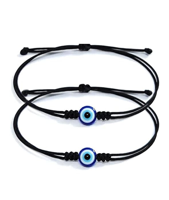 ARTIFICIAL TREE Handmade Evil Eye Nazar Dhaga Bracelet Adjustable Friendship Band for…