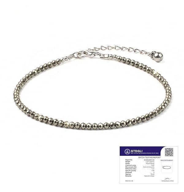 Astrotalk Raw Pyrite Anklet