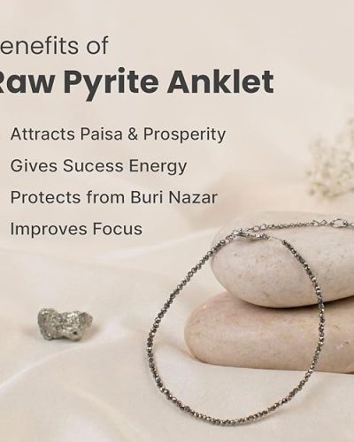 Astrotalk Raw Pyrite Anklet
