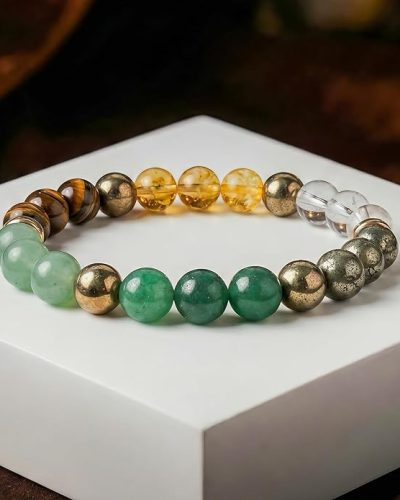 GEMSMANTRA Natural Gemstone 8 mm Bracelet for Men & Women