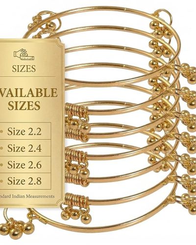 Nakabh Kashmiri Traditional Gold Plated Handcrafted Bangles Set for Women