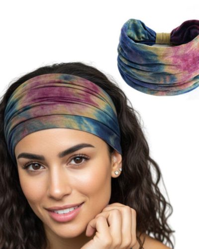 XFYT Boho Chic Tie-Dye Workout Hair Bands