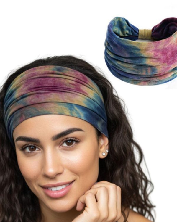 XFYT Boho Chic Tie-Dye Workout Hair Bands
