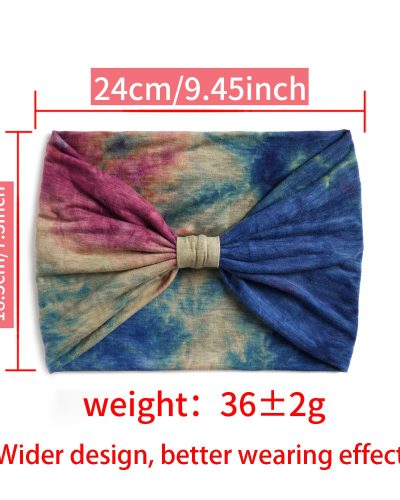 XFYT Boho Chic Tie-Dye Workout Hair Bands