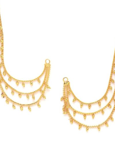 Zeneme Traditional Brass 18 K Gold Plated Wedding Jewellery