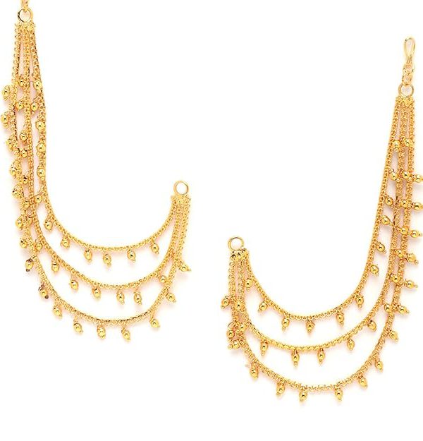 Zeneme Traditional Brass 18 K Gold Plated Wedding Jewellery