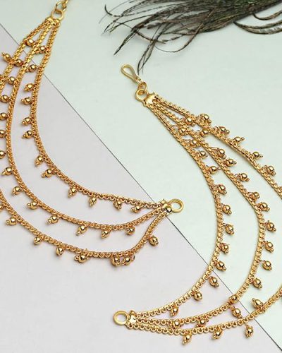 Zeneme Traditional Brass 18 K Gold Plated Wedding Jewellery